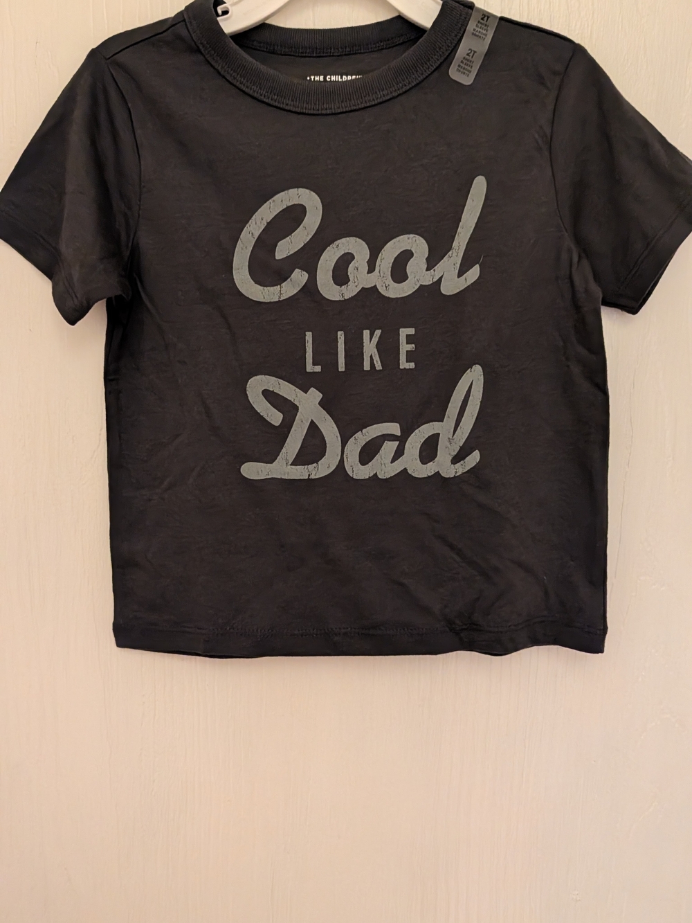 The Children's Place Black "Cool Like Dad" Short Sleeve Tee